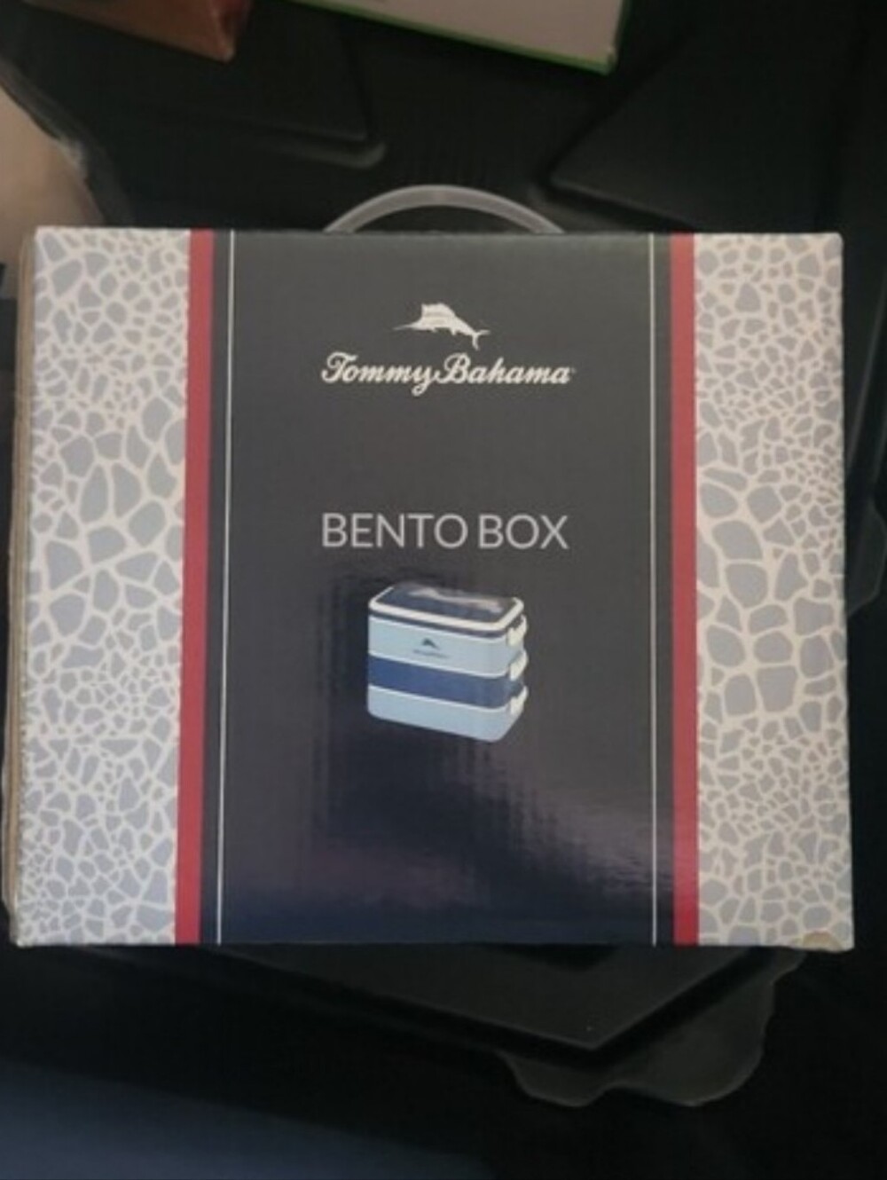 NWT Tommy Bahama 3-tier stackable bento box